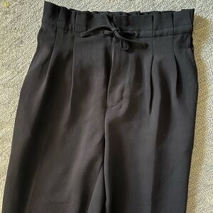 Madewell paperbag pants 00 NWOT black